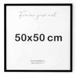 Snygg ram 50 x 50 cm i svart trä