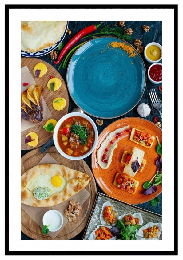 intressant-kokstavla balkan mat tavla