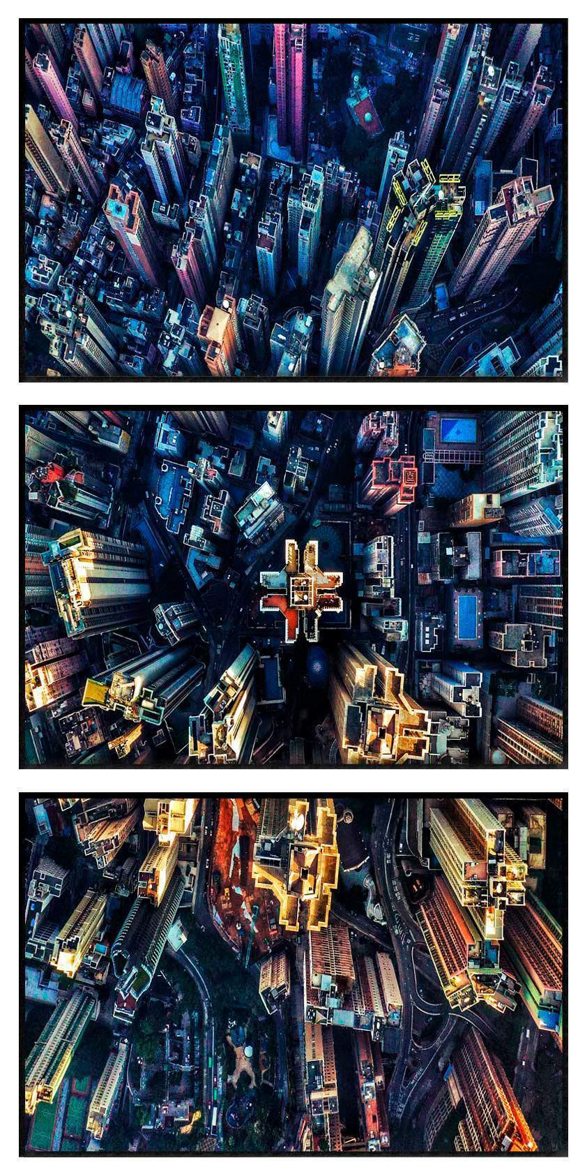 snygga-tavlor-pa-hojden Abstrakt stadsbild poster set