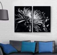 svartvita-blommor-elegant-tavla