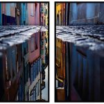 abstrakt stadsbild poster