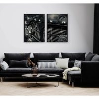 volvo-gammal-bil-tavla