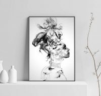 abstrakt-fashion-kvinna-tavla