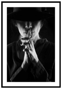 kvinna-i-hatt-poster