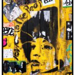 street väggkonst poster i gult