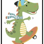 krokodil poster till barnrum