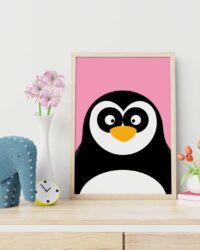 rolig-pingvin-poster