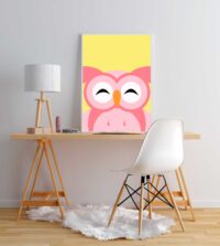 tecknad-uggla-affisch-barnrum