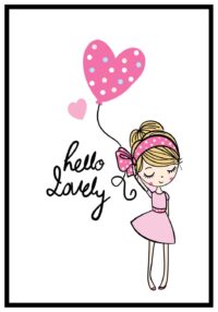 flicka-rosa-barntavla