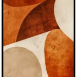 Fransk konst poster i orange