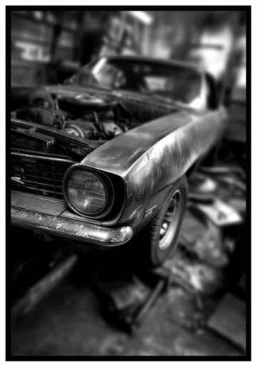 Abstrakt klassisk bil poster