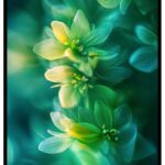 abstrakt blommotiv affisch