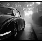 abstrakt bil affisch