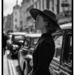 woman in hat poster