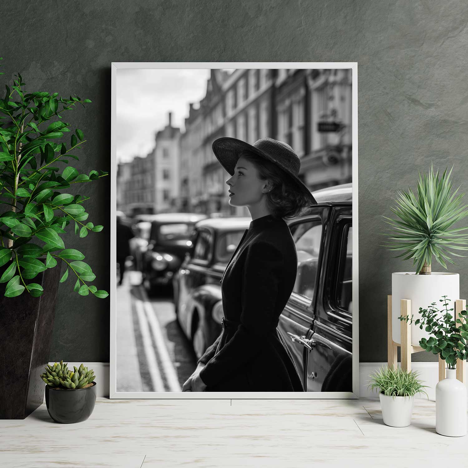 engelsk-kvinna-60-tals-motiv classy woman 60s poster