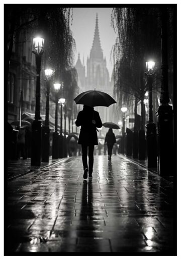 Regn i Stockholm affisch