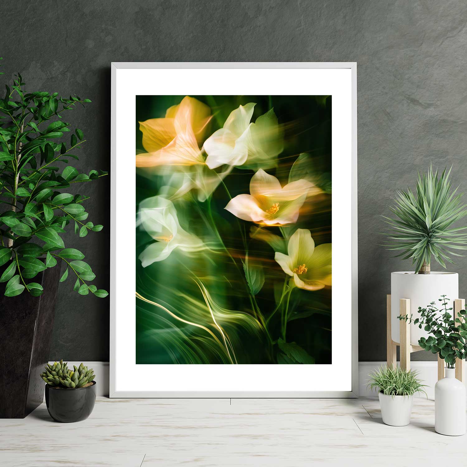 vacker-bild-pa-blommor Abstract flowers poster