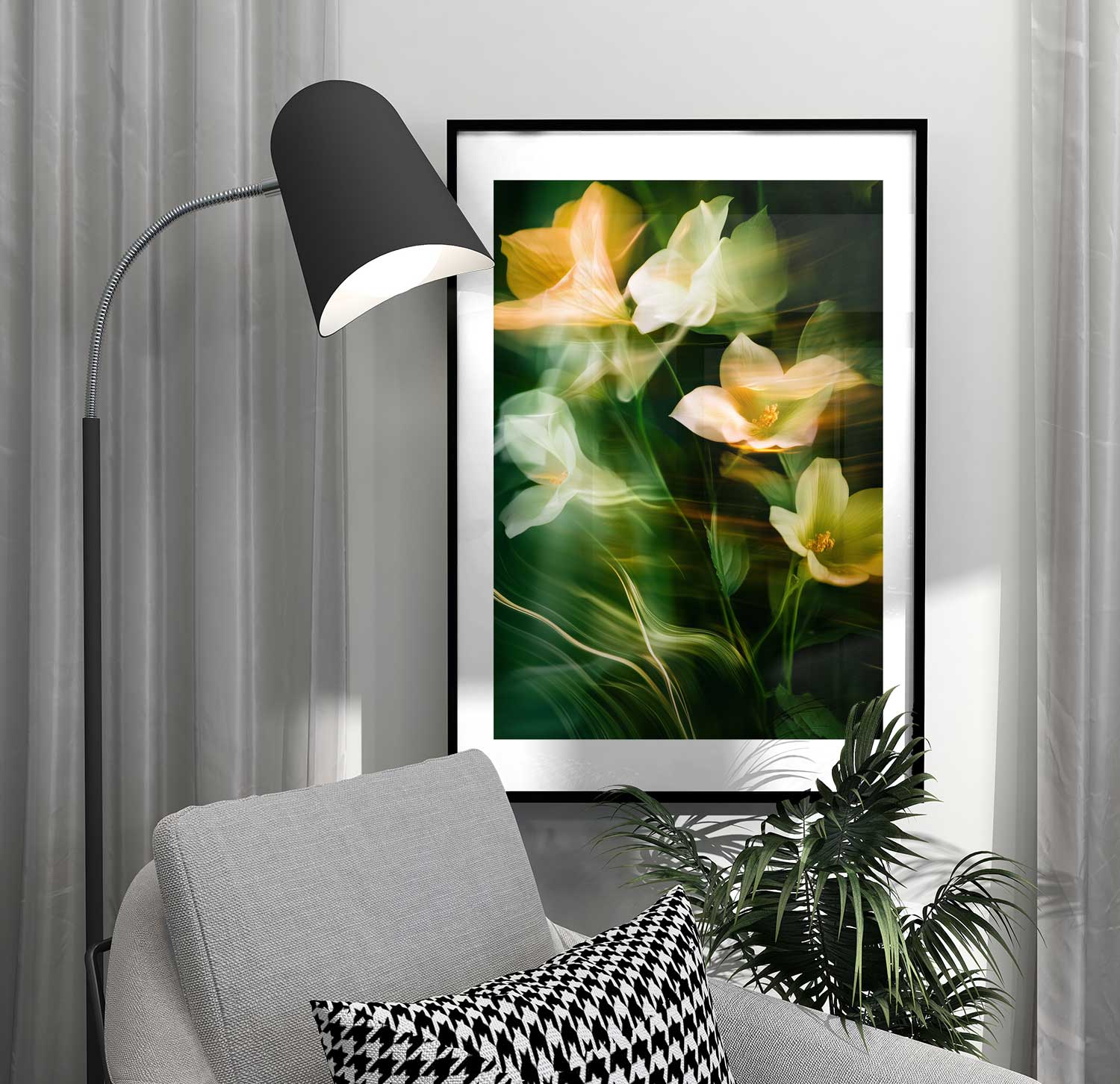 vackra-blommor-abstrakt-affisch Beautiful nature poster