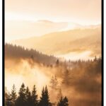 Vacker nordisk natur affisch